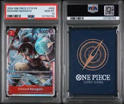 2024 ONE PIECE STARTER DECK ST15-RED EDWARD NEWGATE #002 PSA GEM MINT 10 - Image 3
