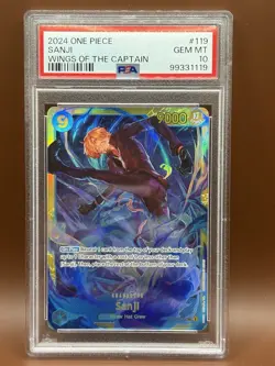 2024 One Piece Sanji OP06-119 SEC PSA 10 | Wings of the Captain | Secret Rare - Image 1