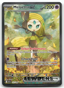 Meloetta ex - 167/086 - Special Illustration Rare - Black Bolt - Pokemon Card - Image 1