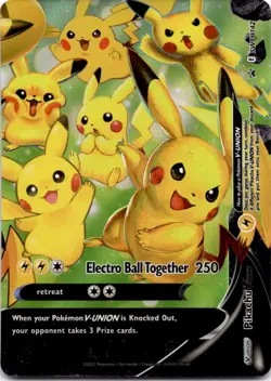 Pikachu V-Union [Set of 4] SWSH: Sword & Shield Promo Cards Holo - Image 3