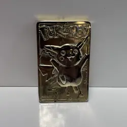 Pokemon Burger King 23k Gold Plated Trading Card PIKACHU - Image 2