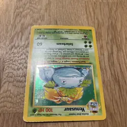 Base Set Venusaur 15/102 Pokemon Card Holo Rare 1999 WOTC Vintage TCG HP - Image 4