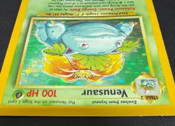 POKEMON TCG VENUSAUR 15/102 RARE HOLO 1999 BASE SET VERY GOOD LIGHT PLAY - Image 5