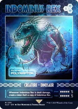 Indominus Rex - Polyraptor (Rainbow Foil) [Secret Lair Drop Series] - Image 1