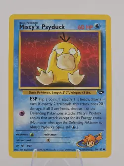 Near Mint! Pokemon Card Misty's Psyduck Gym Challenge 90/132 - Image 1