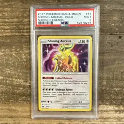 Shining Arceus 57/73 Shining Legends Pokemon Card PSA 9 Mint - Image 1