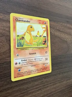 Pokemon TCG Charmander Base Set 46/102 Regular Unlimited Common Card MP - Image 3