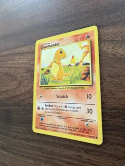 Pokemon TCG Charmander Base Set 46/102 Regular Unlimited Common Card MP - Image 4