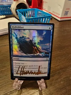 MTG 1x Hydroblast - Foil Eternal Masters Signed, English, Magic the Gathering - Image 1