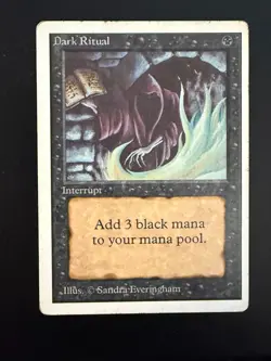 MTG - Dark Ritual - Unlimited 2nd Edition - 1x HP (Magic: The Gathering) - Image 1