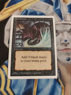 Dark Ritual MTG Unlimited Common Black Instant Heavily Played x1 GG47 - Image 2