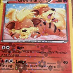 Growlithe RC4/RC25 Reverse Holo (Pokemon TGC) LP/MP - Image 3