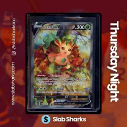 2021 POKEMON SWSH EVOLVING SKIES #167/203 LEAFEON V FULL ART ALTERNATE ART - Image 1