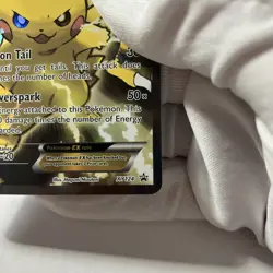 Pokemon Pikachu EX XY124 Promo XY Holo Basic Card 2016 + Pikachu Tokens - Image 5