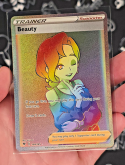 Beauty (Secret) 194/185 Pokemon Sword & Shield: Vivid Voltage Holo - NM - Image 1