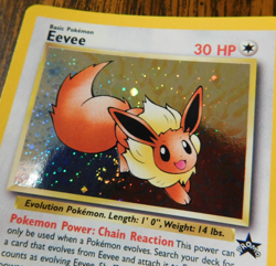 Eevee "Swirl" Holo Pokemon Black Star Promo Card #11 Pokemon League 2001 - Image 1