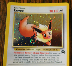 Eevee "Swirl" Holo Pokemon Black Star Promo Card #11 Pokemon League 2001 - Image 3