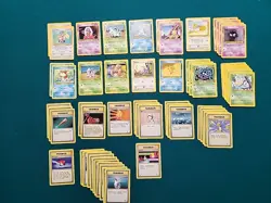 WOTC-Pokemon Base Set 2-Lot Of 56 Cards-Commons and Uncommons LP+ - Image 1