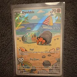 Pokemon Dwebble SV: Black Bolt Holo 129/086 70 HP English TCG - Image 1