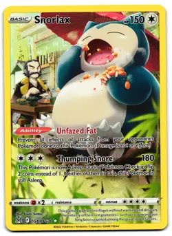 Snorlax TG10/TG30 - Lost Origin Trainer Gallery Pokemon TCG Holo - M/LPCard - Image 1