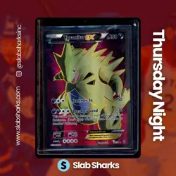 2015 POKEMON XY ANCIENT ORIGINS #91/98 TYRANITAR EX FULL ART - Image 1