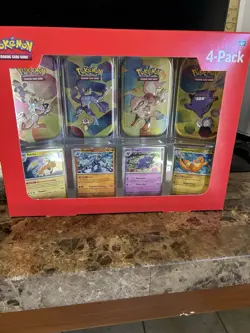 Pokemon TCG Scarlet & Violet 151 Mini Tin 4-Pack Sam's Club **see Discription** - Image 2