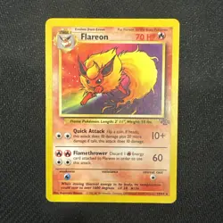 Pokemon TCG - Flareon 19/64 Jungle Unlimited Rare LP Regular - Image 1