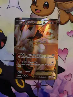 Pokemon TCG Reshiram EX Next Destinies 95/99 Full Art Holo Ultra Rare 180HP - Image 1