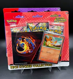 Pokemon TCG Ascended Heroes Tech Sticker Collection - Set (Charmander & Gastly) - Image 2