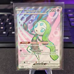 Meloetta ex 159/086 Black Bolt Ultra Rare Full Art Pokemon NM - Image 1