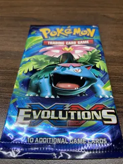 Empty Pokemon XY Evolutions Booster Pack Trading Card Game Venusaur pack art 820650801556 - Image 1