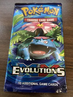 Empty Pokemon XY Evolutions Booster Pack Trading Card Game Venusaur pack art 820650801556 - Image 2