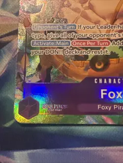 1x Foxy OP07-071 Alt Art Rare- English- One Piece TCG Mint - Image 2