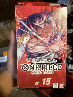 One Piece Card Game ST15 Edward Newgate Starter Deck Red English Factory Sealed - Image 1