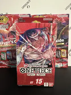 English One Piece Card Game Starter Deck Red Edward Newgate ST-15 New Sealed PRB - Image 1