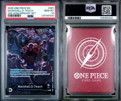 GEM MINT PSA 10 Marshall D. Teach OP09‑081 2nd Anniversary Set One Piece TCG - Image 1