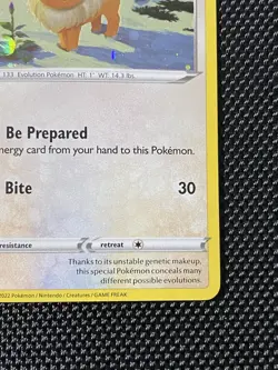 Eevee SWSH190 SWSH Sword & Shield Promo Cards Holo LP/NM - Image 4