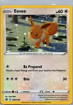 NM - Eevee #SWSH190 | Cosmos Holo Promo | SWSH: Sword & Shield Promo Cards - Image 1