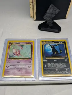 Pokemon Neo Discovery Umbreon 13/75 Holo Rare And Espeon 1/75 Holo Rare NM - Image 1