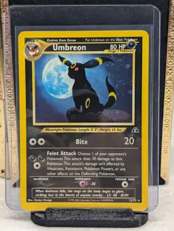 Pokemon Neo Discovery Umbreon 13/75 Holo Rare And Espeon 1/75 Holo Rare NM - Image 2