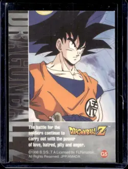 1998 Dragon Ball Z Zarbon Gold Foil Card #G5 - Image 2
