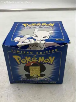 Pokemon 23K Gold-Plated Limited Edition Ball With Mewtwo Trading Card In Box - Image 2
