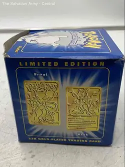 Pokemon 23K Gold-Plated Limited Edition Ball With Mewtwo Trading Card In Box - Image 3