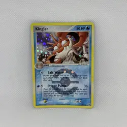 RARE Pokemon Kingler Ex FireRed & LeafGreen Card 26/112 Reverse Holo NM CLEAN!! - Image 1