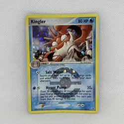 RARE Pokemon Kingler Ex FireRed & LeafGreen Card 26/112 Reverse Holo NM CLEAN!! - Image 2