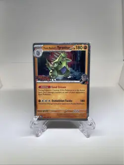Pokemon Card Team Rocket's Tyranitar Destined Rivals STAMPED 096/182 Near Mint - Image 1