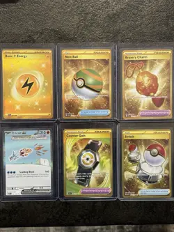 Pokemon Hyper Rare Gold Cards And Eiscue SIR - Lot Of 6 - NM or better - Image 1