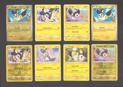 Emolga Pokemon Card Collection Set of 8 English Cards Lot Bundle W/ Reverse Holo - Image 1