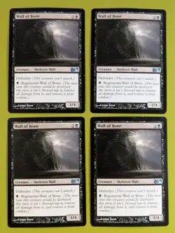 Wall of Bone x4 Magic 2010 M10 4x Playset Magic the Gathering MTG - Image 1