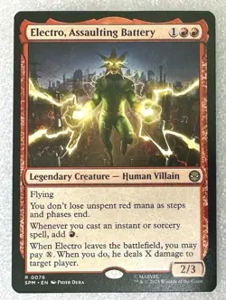 1x MTG Electro, Assaulting Battery - SPM Rare! NM Mint! Ships Fast! - Image 1